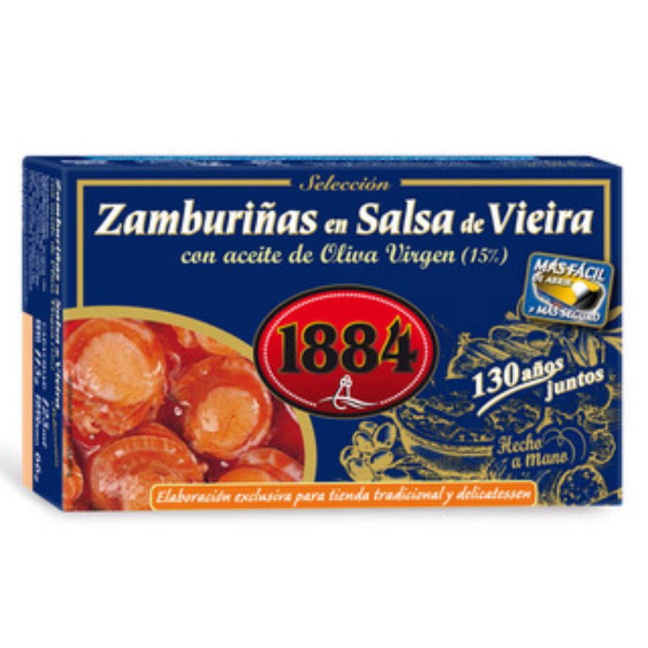 Zamburiñas en Salsa de Vieira 6/8  "Sin Gluten" 1884 -125 gr