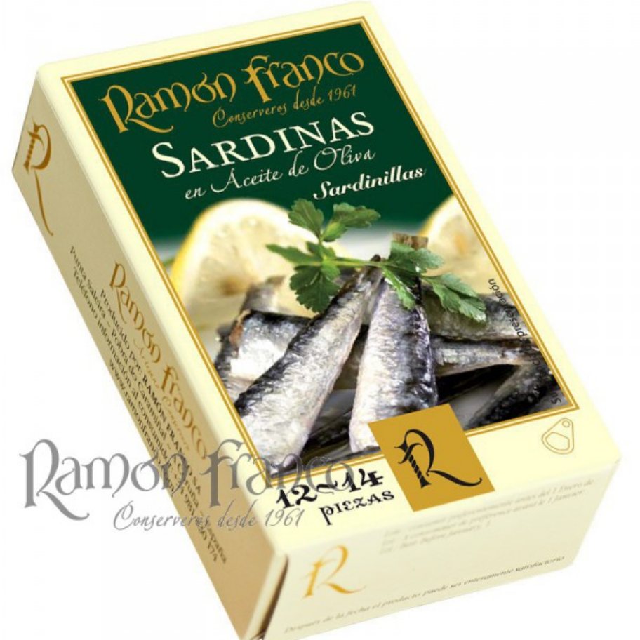 Sardinillas 12/14 piezas en aceite de oliva R. FRANCO - 115 
