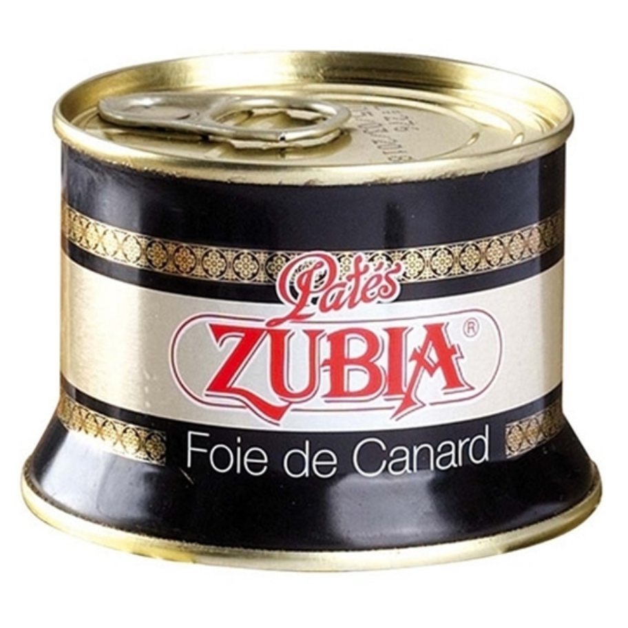 Foie de Canard 90% Hígado de Pato ZUBIA - Lata 130 grs.