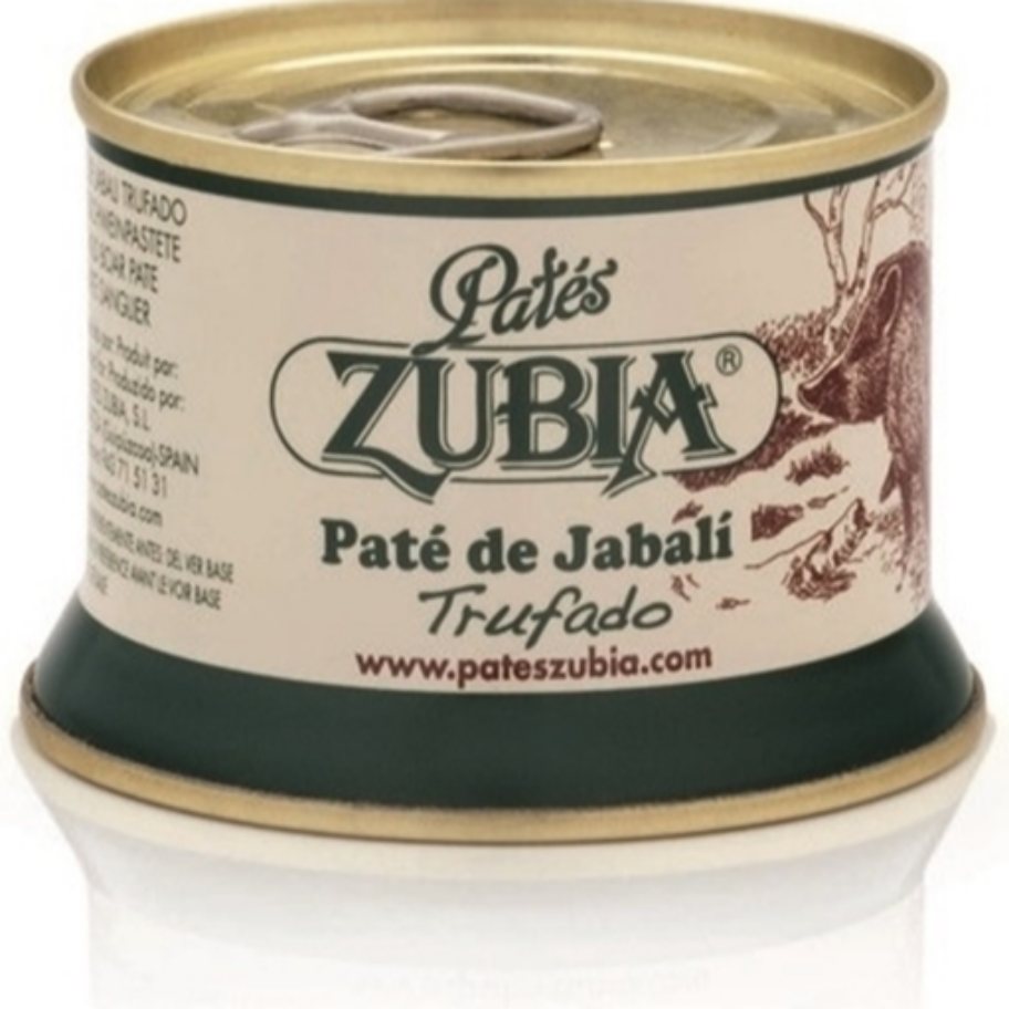 Paté de Jabalí Trufado ZUBIA  - Lata 130 grs.