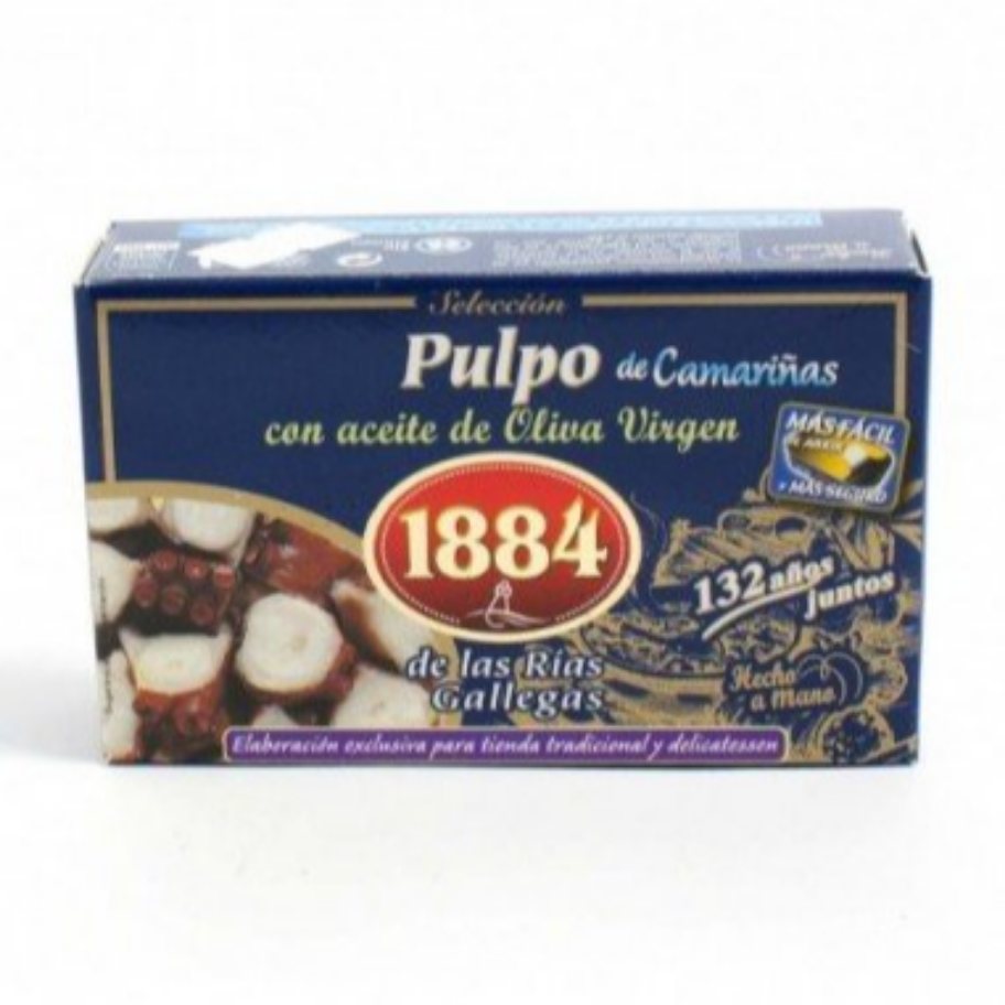 Pulpo con aceite de oliva virgen 1884 "Sin Gluten" - 125 grs