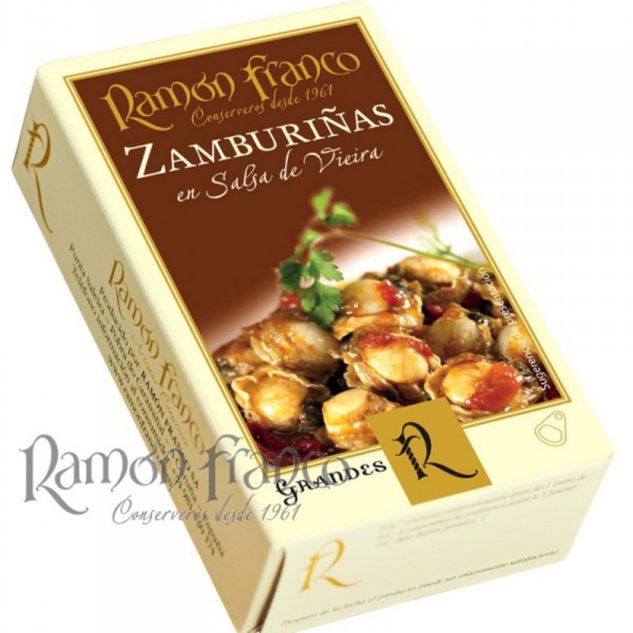 Zamburiñas en Salsa de Vieira Grandes R. FRANCO - 125 grs.