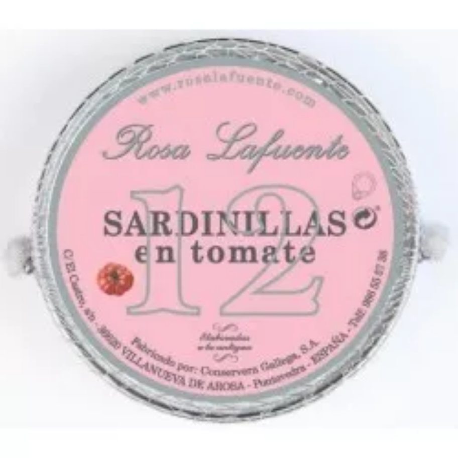 Sardinillas con Tomate ROSA LAFUENTE (12 Piezas) - 120 grs.