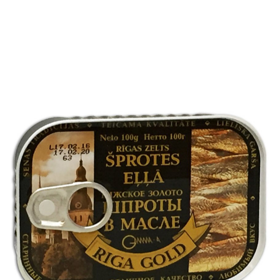 Espadines Ahumados en Aceite RIGA GOLD - Lata 100 grs.