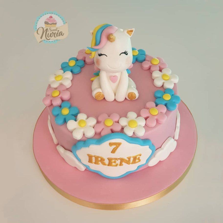 Tarta Fondant Unicornio