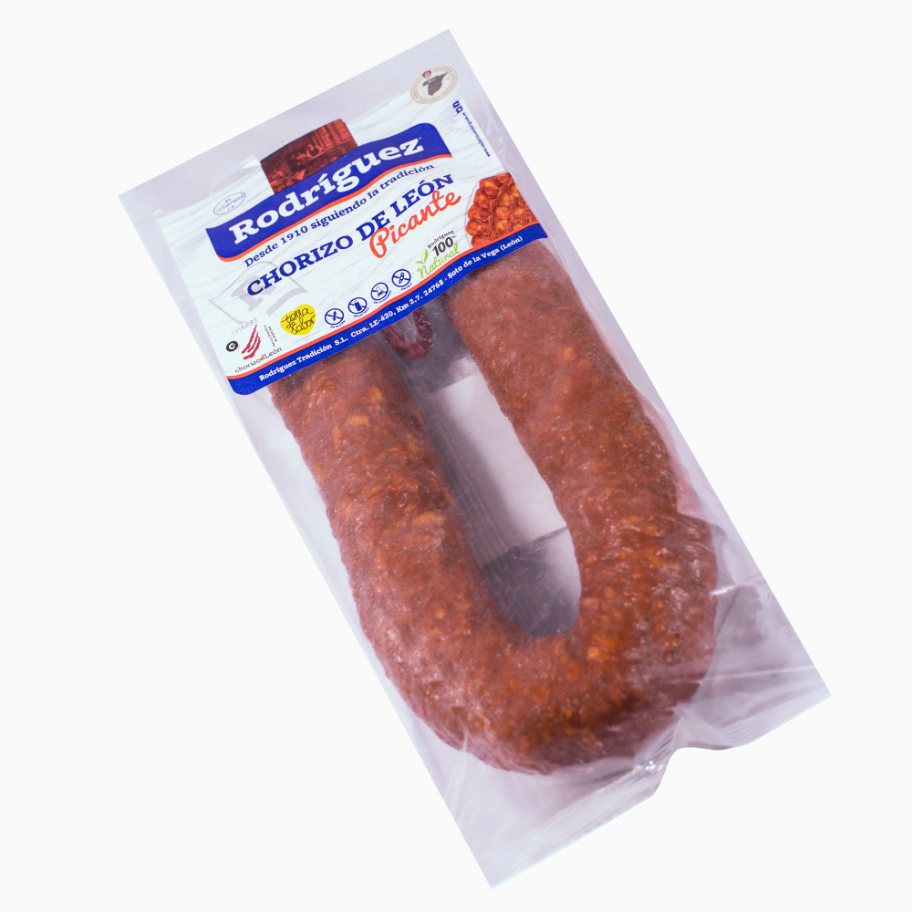 Chorizo Herradura "Picante" RODRÍGUEZ - 14,40 €uros/kg.