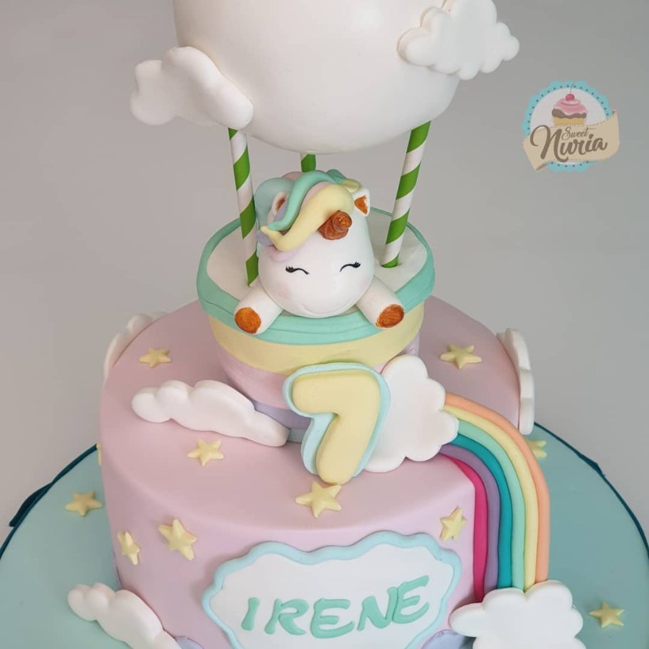 Tarta Unicornio fondant